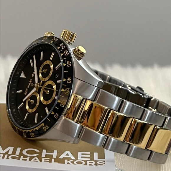 Michael Kors Men’s Chronograph Two-Tone Stainless Steel Watch
Case Size: 45mm - Picture 7 of 10